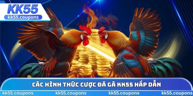 Các hình thức cược đá gà KK55 hấp dẫn