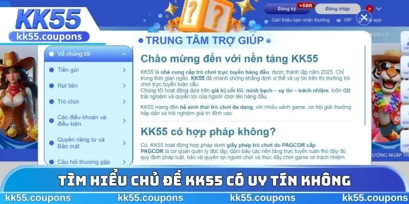 Tìm hiểu chủ đề KK55 có uy tín không