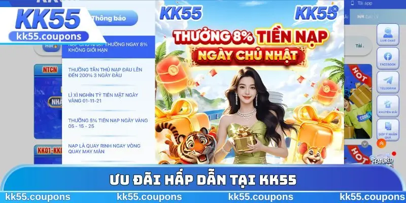 Ưu đãi hấp dẫn tại KK55